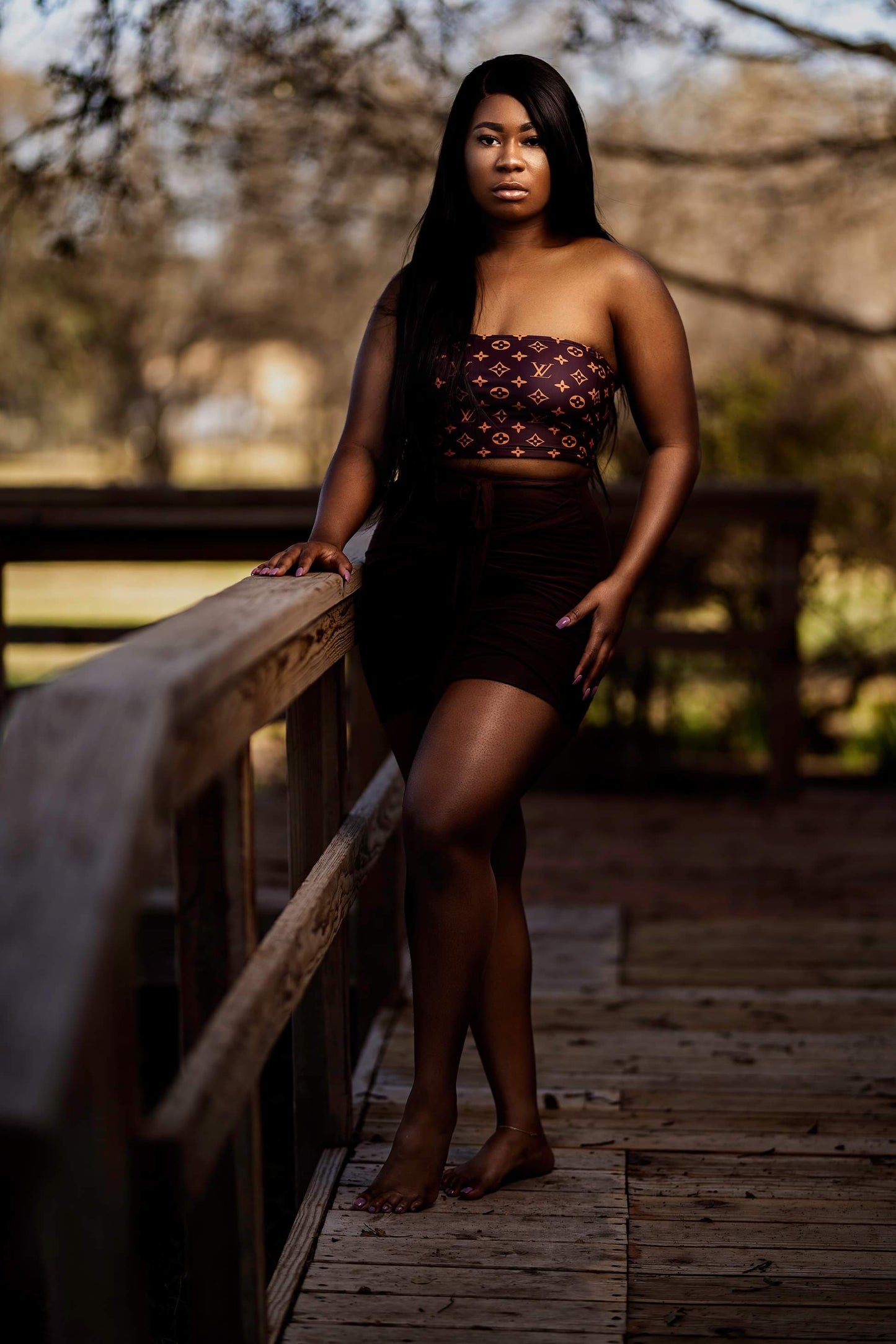 Aliyah Mocha Bandage Skirt