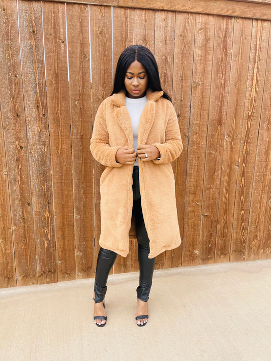 Luxe Oversized Teddy Fur Coat